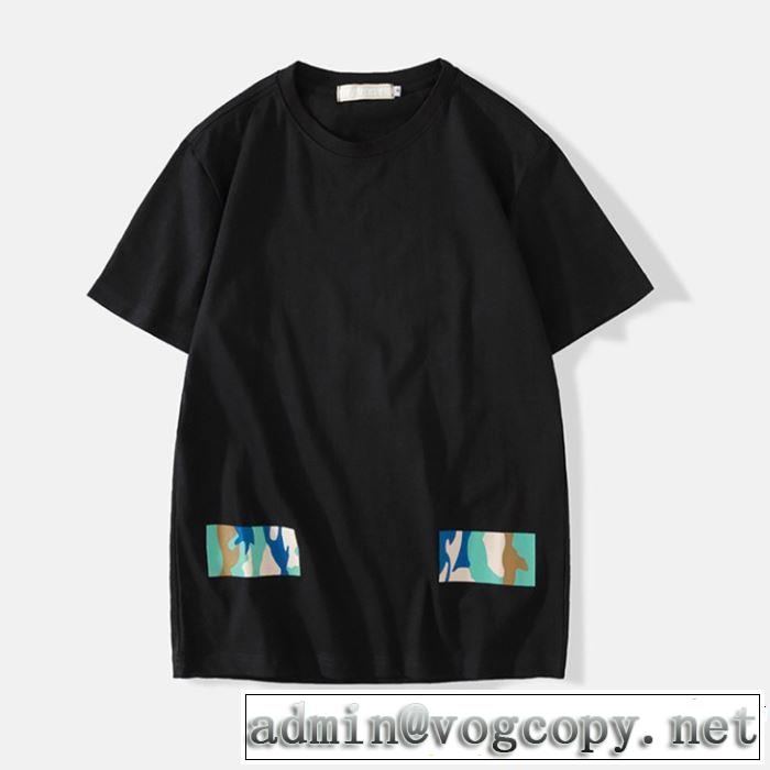 Off-White オフホワイト 半袖Tシャツ OFF-WHITE 2色可選 2019年春夏のトレンドアイテム 定番のスタイル春夏限定
