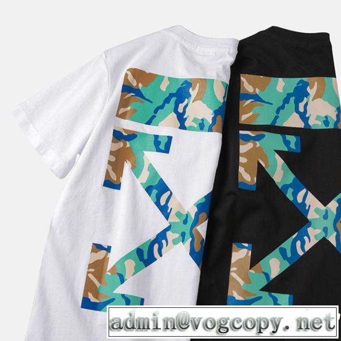 Off-White オフホワイト 半袖Tシャツ OFF-WHITE 2色可選 2019年春夏のトレンドアイテム 定番のスタイル春夏限定