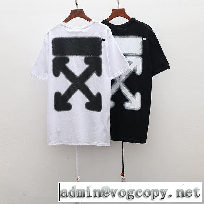 2色可選《2019年》今、注目のストリート季節感のあるファッション Off-White オフホワイト Tシャツ/半袖
