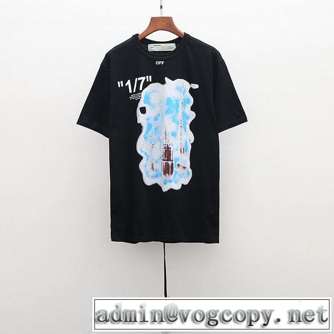 2色可選《2019年》今、注目のストリート季節感のあるファッション Off-White オフホワイト Tシャツ/半袖