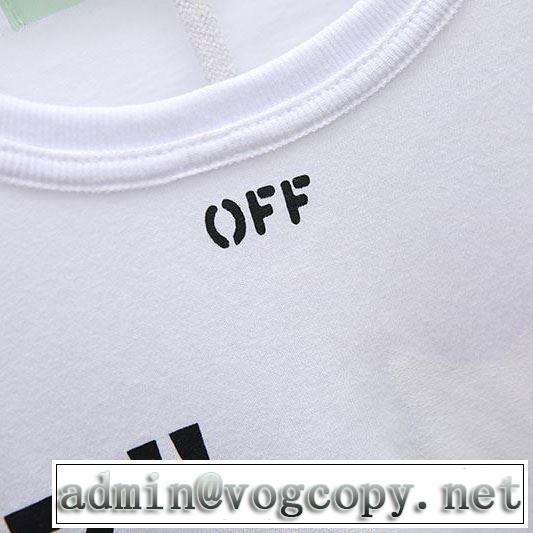 2色可選《2019年》今、注目のストリート季節感のあるファッション Off-White オフホワイト Tシャツ/半袖