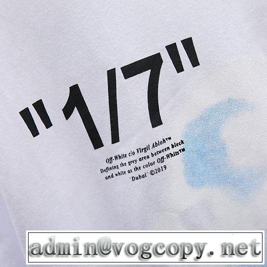 2色可選《2019年》今、注目のストリート季節感のあるファッション Off-White オフホワイト Tシャツ/半袖