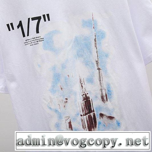 2色可選《2019年》今、注目のストリート季節感のあるファッション Off-White オフホワイト Tシャツ/半袖