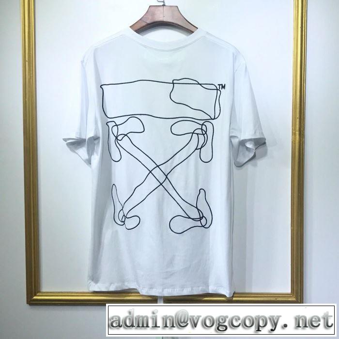  Off-White ブランドの話題の新作も！オフホワイト 2019年夏の一押しファッションアイテム Tシャツ/半袖 2色可選