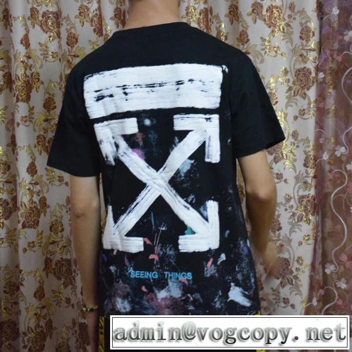 人気ストリートブランド新品  Off-White オフホワイト2019春夏は人気定番 Tシャツ/半袖