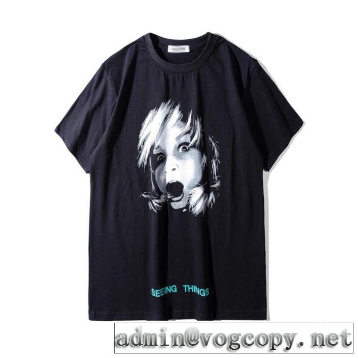 オフホワイト2019年夏の一押しファッションアイテム Tシャツ/半袖  魅力的なカラー使い  Off-White