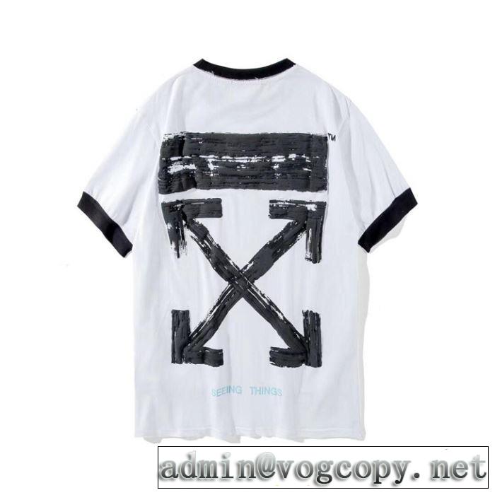  さわやか夏スタイル新品  Off-White 2色可選 オフホワイト Tシャツ/半袖 2019年春夏シーズンの人気
