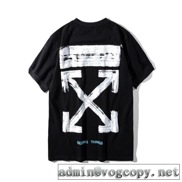 さわやか夏スタイル新品  Off-White 2色可選 オフホワイト Tシャツ/半袖 2019年春夏シーズンの人気