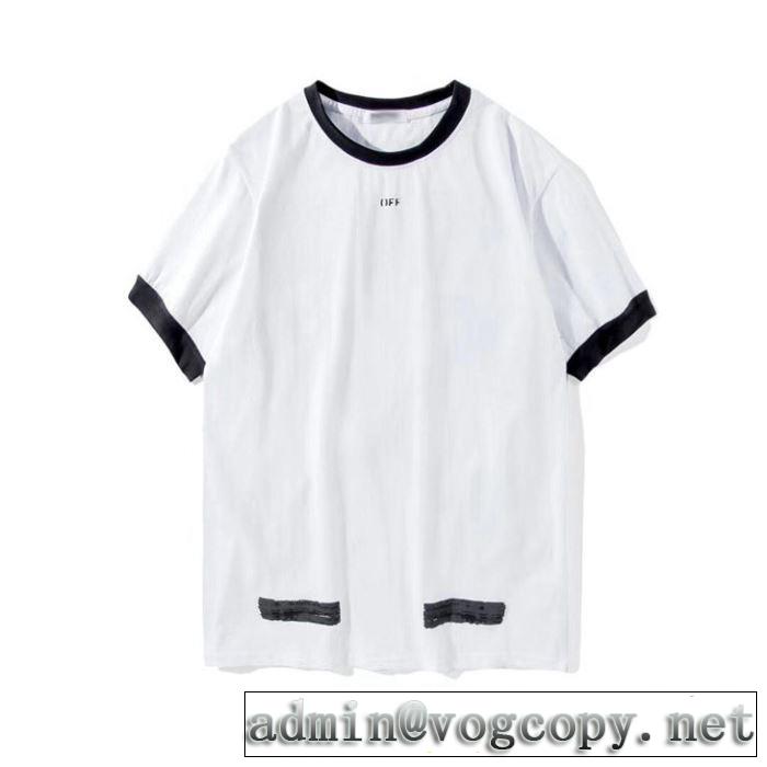さわやか夏スタイル新品  Off-White 2色可選 オフホワイト Tシャツ/半袖 2019年春夏シーズンの人気