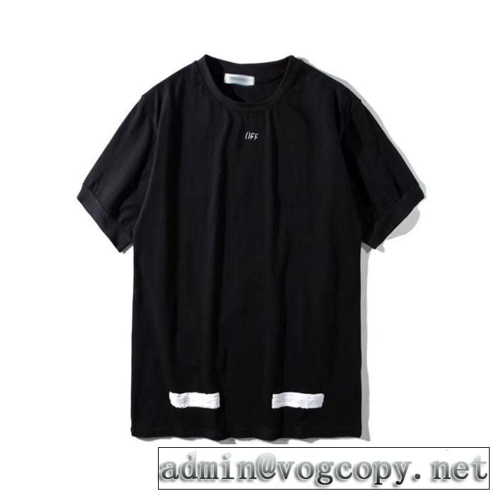 さわやか夏スタイル新品  Off-White 2色可選 オフホワイト Tシャツ/半袖 2019年春夏シーズンの人気