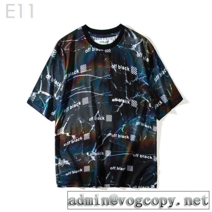  すっきりした印象に Off-White オフホワイトおしゃれな夏ファッション2019 Tシャツ/半袖 2色可選