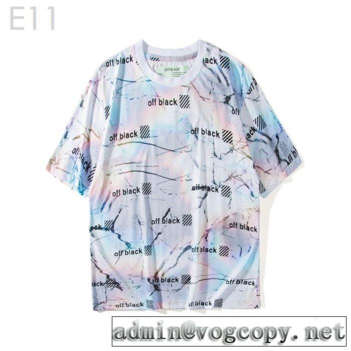 すっきりした印象に Off-White オフホワイトおしゃれな夏ファッション2019 Tシャツ/半袖 2色可選