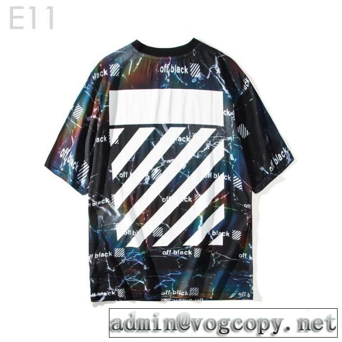すっきりした印象に Off-White オフホワイトおしゃれな夏ファッション2019 Tシャツ/半袖 2色可選