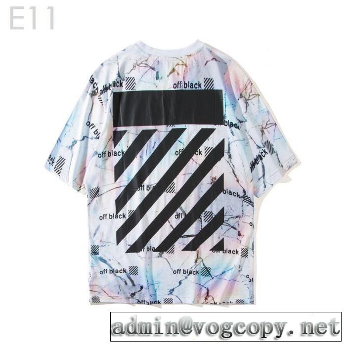 すっきりした印象に Off-White オフホワイトおしゃれな夏ファッション2019 Tシャツ/半袖 2色可選