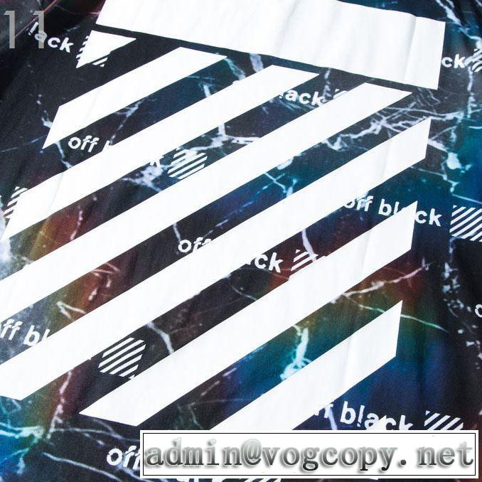 すっきりした印象に Off-White オフホワイトおしゃれな夏ファッション2019 Tシャツ/半袖 2色可選