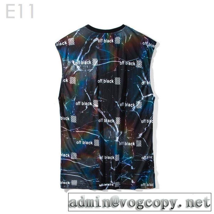 トレンド感があって涼しげ  Tシャツ/半袖 2色可選Off-White オフホワイト大人らしく仕上げ