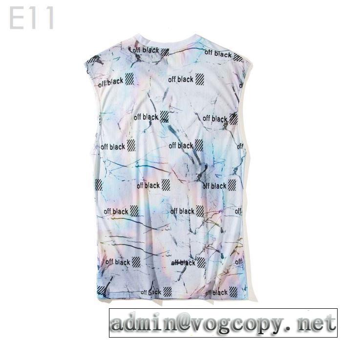 トレンド感があって涼しげ  Tシャツ/半袖 2色可選Off-White オフホワイト大人らしく仕上げ