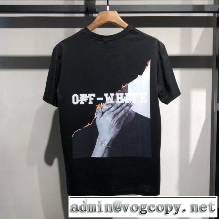  派手にはなりすぎず  Off-White オフホワイト《2019年》今、注目のストリート Tシャツ/半袖