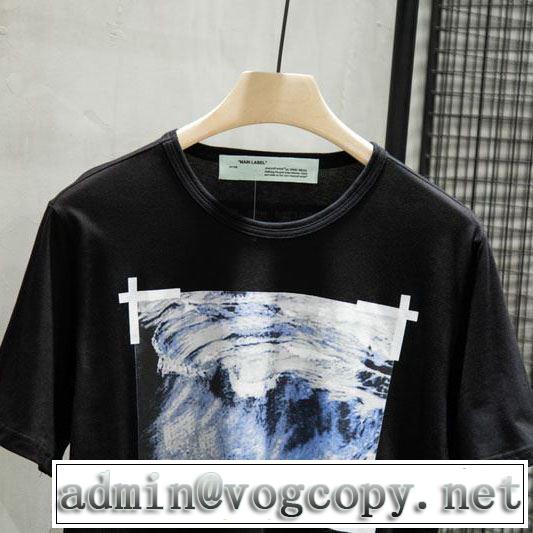 Off-Whiteおしゃれな夏ファッション2019 オフホワイト Tシャツ/半袖  絶妙にオシャレ人気アイテム