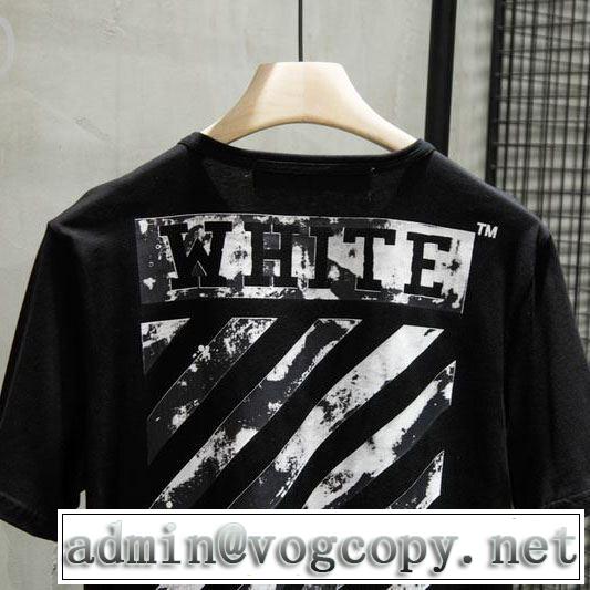 Off-Whiteおしゃれな夏ファッション2019 オフホワイト Tシャツ/半袖  絶妙にオシャレ人気アイテム