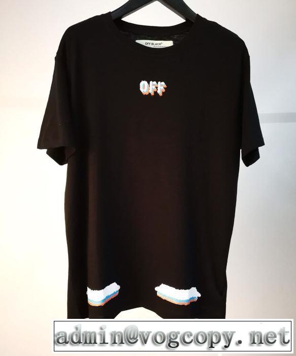  オシャレアイテムOff-White2019春夏は人気定番 オフホワイト Tシャツ/半袖  着回し力も抜群です！
