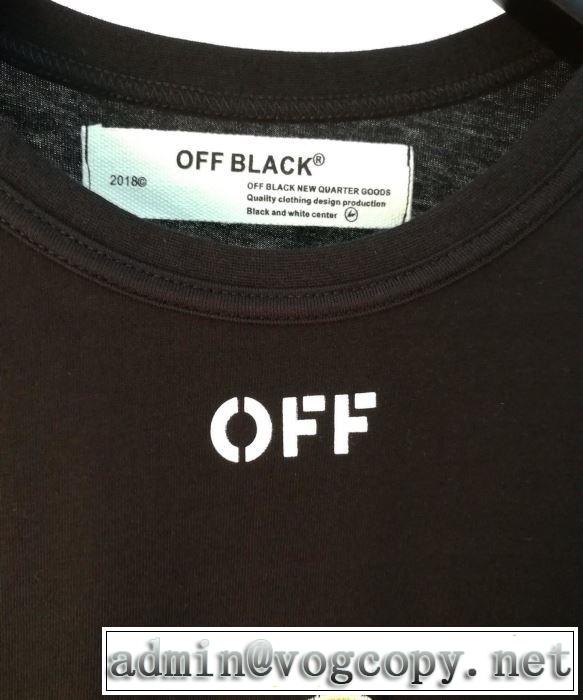 2色可選 Off-White元気な印象のコーデオフホワイト Tシャツ/半袖 2019春夏人気トレンドアイテム