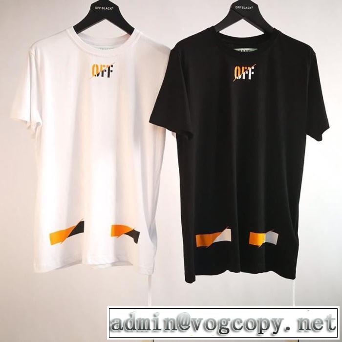 Off-White2019春夏は人気定番 オフホワイト 都市独特のトレンドアイテム Tシャツ/半袖 2色可選