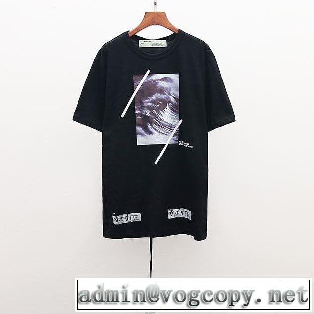 夏に良く似合うちょっと新品 Off-White オフホワイト2019年春夏シーズンの人気 Tシャツ/半袖