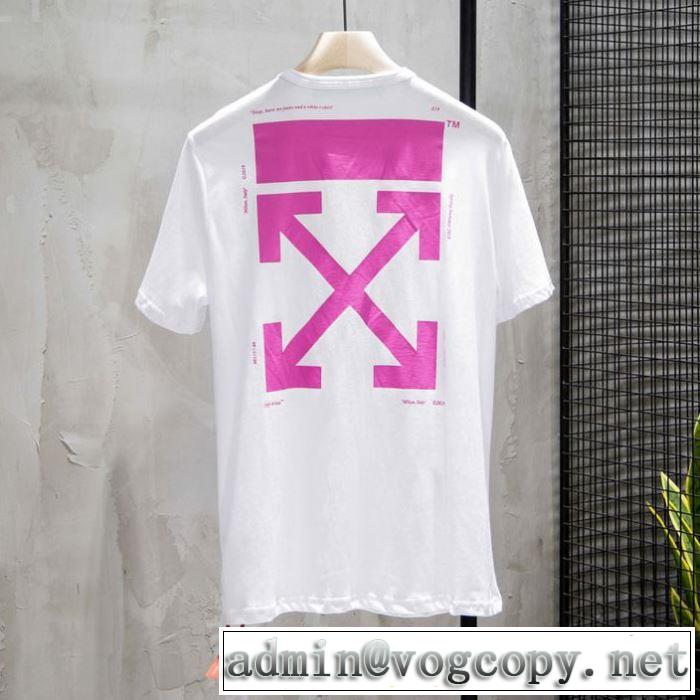 派手にはなりすぎず Off-White 2019春夏人気 オフホワイト Tシャツ/半袖  特に夏は人気アイテム