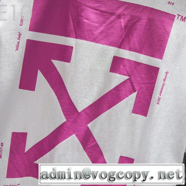 派手にはなりすぎず Off-White 2019春夏人気 オフホワイト Tシャツ/半袖  特に夏は人気アイテム