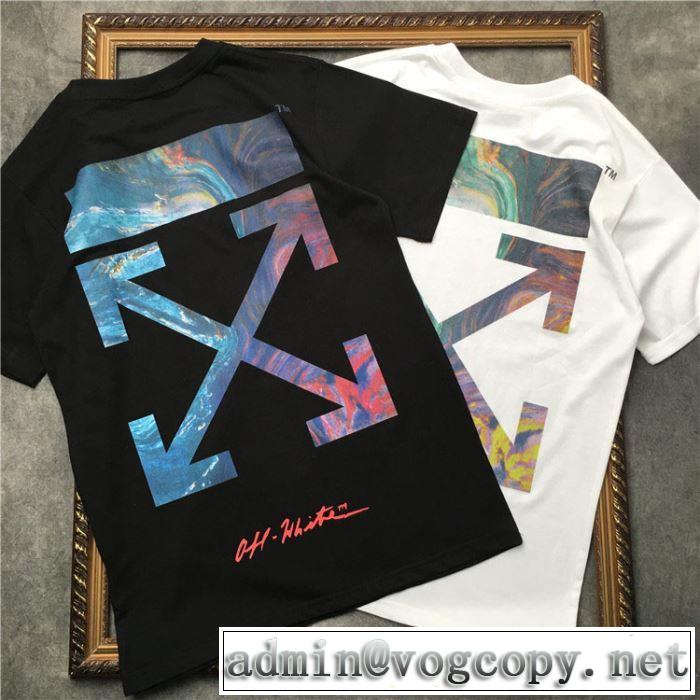 大人カジュアル上手に Off-White オフホワイト 2019年春夏シーズンの人気 Tシャツ/半袖