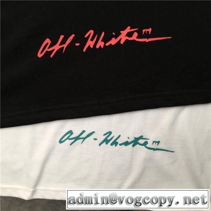 大人カジュアル上手に Off-White オフホワイト 2019年春夏シーズンの人気 Tシャツ/半袖