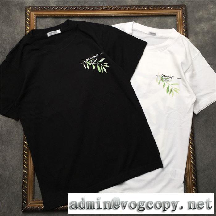 素敵カジュアル春夏新品 Off-White おしゃれな夏ファッション2019オフホワイト Tシャツ/半袖 2色可選