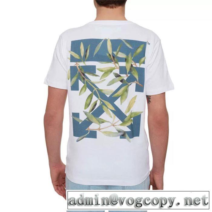 素敵カジュアル春夏新品 Off-White おしゃれな夏ファッション2019オフホワイト Tシャツ/半袖 2色可選