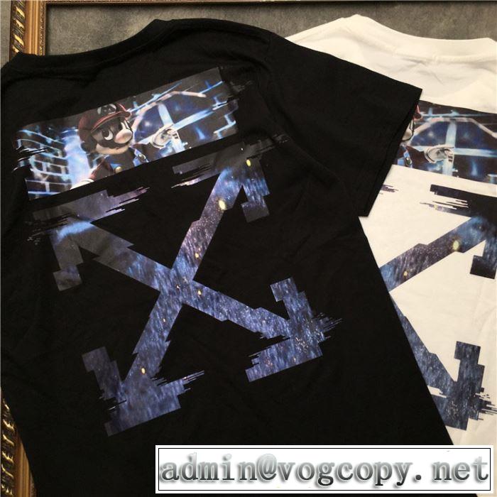 2019年春夏シーズンの人気 Off-White オフホワイト Tシャツ/半袖 2色可選優しい雰囲気スタイリッシュに