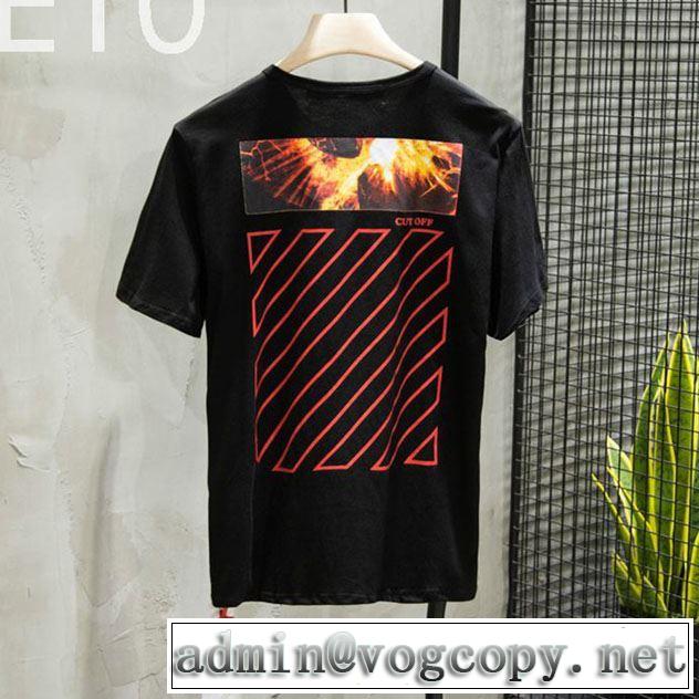 海外セレブは大人気 Off-White オフホワイト2019年春夏シーズンの人気  Tシャツ/半袖