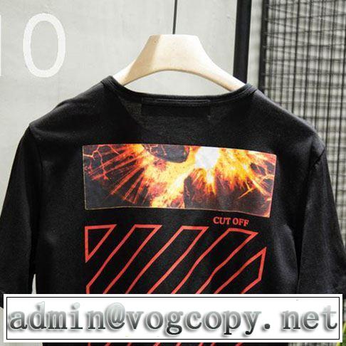 海外セレブは大人気 Off-White オフホワイト2019年春夏シーズンの人気  Tシャツ/半袖