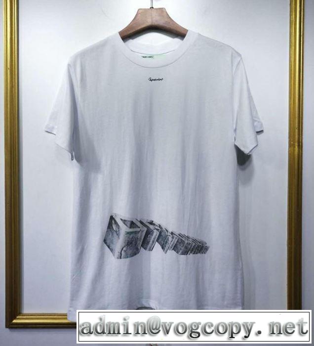 2019春夏人気トレンドアイテム  Off-White 2色可選絶妙にオシャレ人気アイテムオフホワイト Tシャツ/半袖