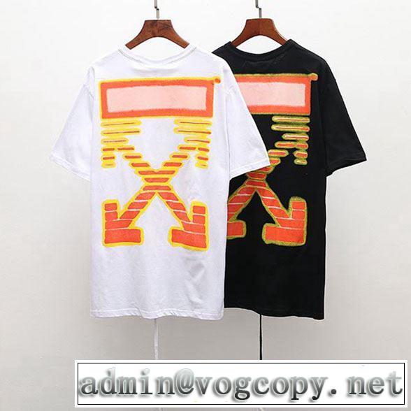  今流行りの最新コレクション Off-White オフホワイト Tシャツ/半袖 《2019年》今、注目のストリート 2色可選