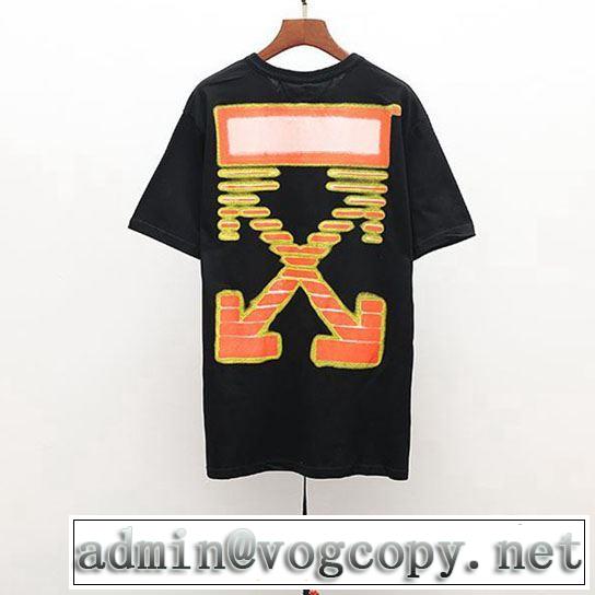 今流行りの最新コレクション Off-White オフホワイト Tシャツ/半袖 《2019年》今、注目のストリート 2色可選