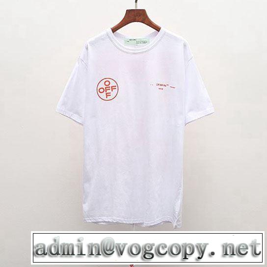 今流行りの最新コレクション Off-White オフホワイト Tシャツ/半袖 《2019年》今、注目のストリート 2色可選