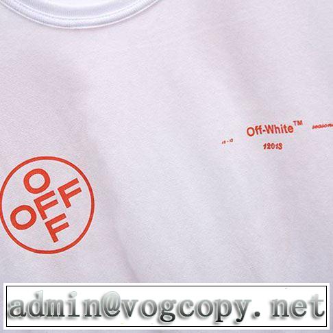 今流行りの最新コレクション Off-White オフホワイト Tシャツ/半袖 《2019年》今、注目のストリート 2色可選