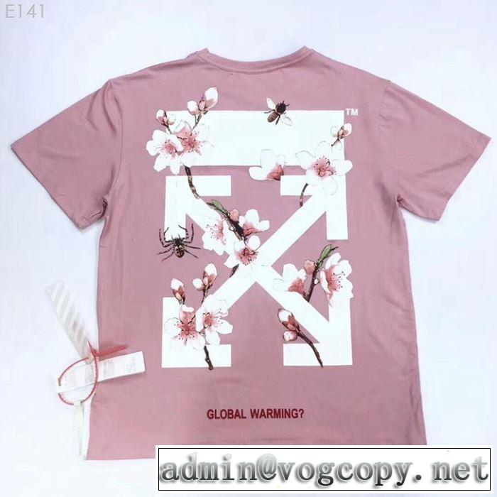 オフホワイト Tシャツ/半袖2019春夏人気トレンドアイテム  オシャレアイテム Off-White