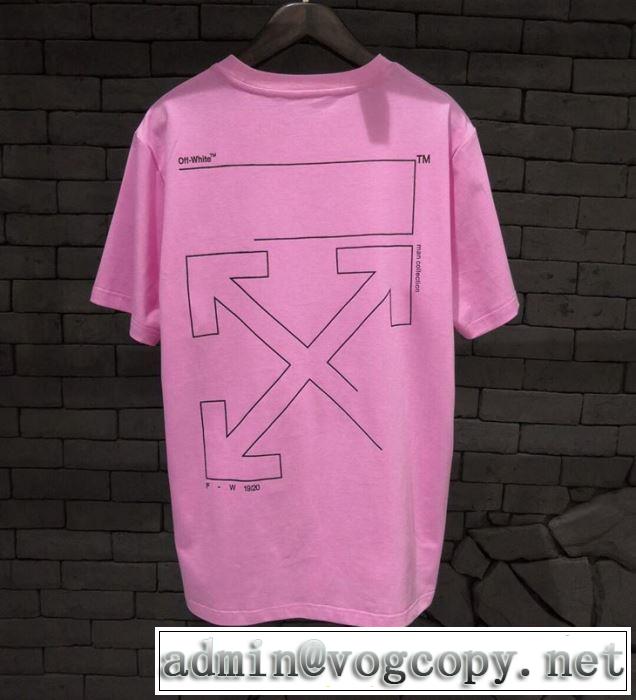 夏おすすめ人気ブランドアイテム Off-White 2019春夏は人気定番オフホワイト Tシャツ/半袖 2色可選