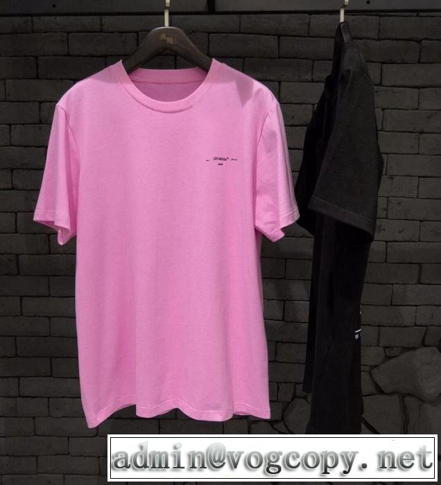 夏おすすめ人気ブランドアイテム Off-White 2019春夏は人気定番オフホワイト Tシャツ/半袖 2色可選