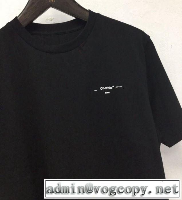 夏おすすめ人気ブランドアイテム Off-White 2019春夏は人気定番オフホワイト Tシャツ/半袖 2色可選