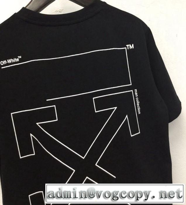 夏おすすめ人気ブランドアイテム Off-White 2019春夏は人気定番オフホワイト Tシャツ/半袖 2色可選