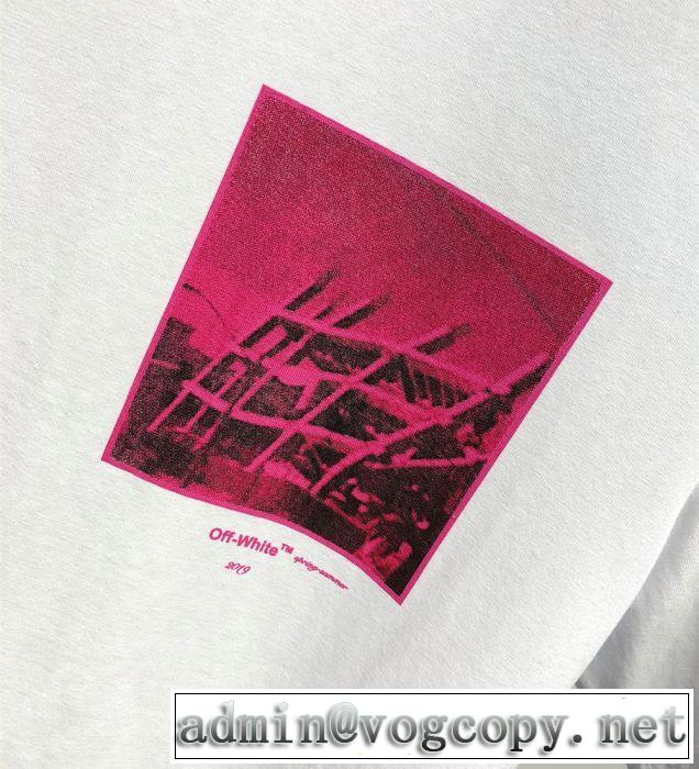 絶妙にオシャレ人気アイテム Tシャツ/半袖 2色可選  Off-White 2019年春夏シーズンの人気 オフホワイト