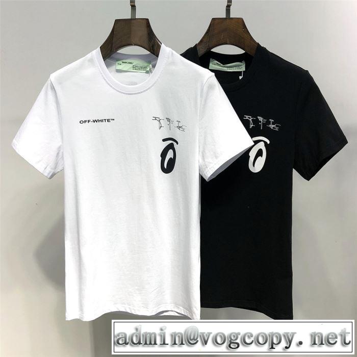  ぜひ今年のトレンドをチェック Off-White オフホワイト Tシャツ/半袖 2色可選 2019年夏