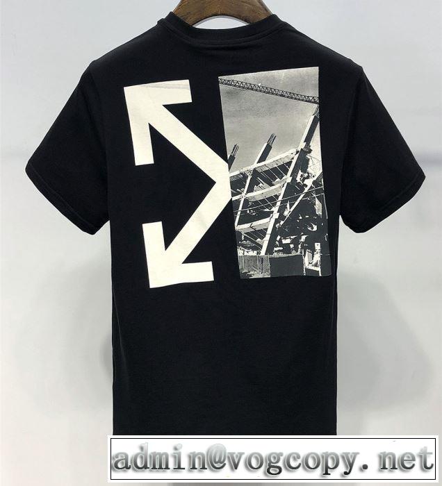 ぜひ今年のトレンドをチェック Off-White オフホワイト Tシャツ/半袖 2色可選 2019年夏